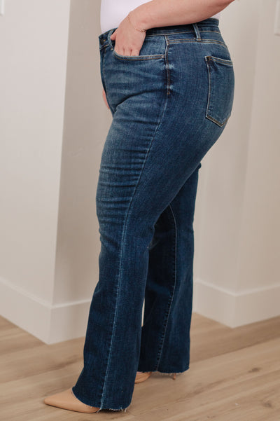 Josephine Mid Rise Raw Hem Bootcut Jeans-Denim-Ave Shops-Market Street Nest, Fashionable Clothing, Shoes and Home Décor Located in Mabank, TX