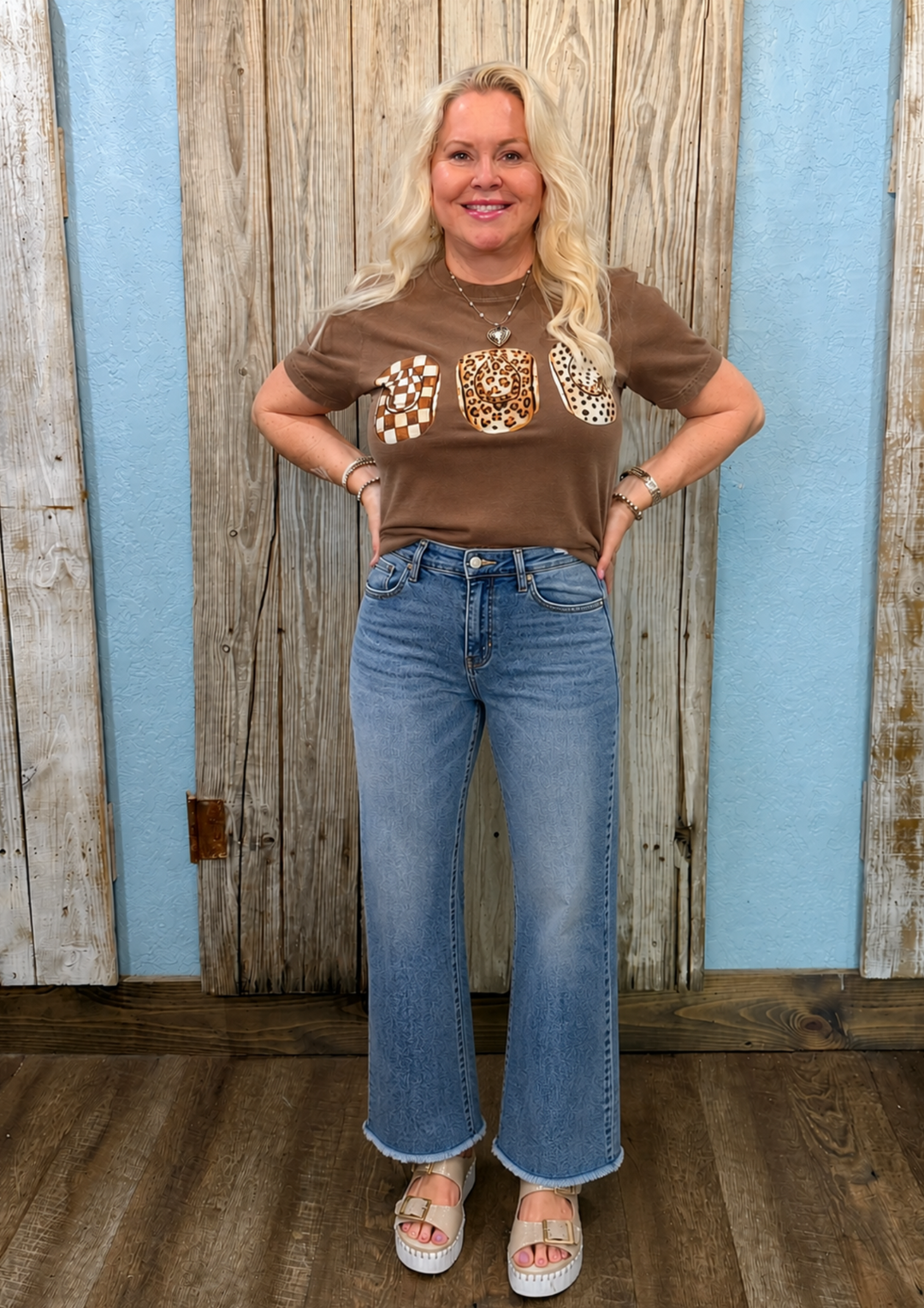 Judy Blue Mid-Rise Kick Flare W / Frayed Hem-09-Bottoms-Judy Blue-Market Street Nest, Fashionable Clothing, Shoes and Home Décor Located in Mabank, TX