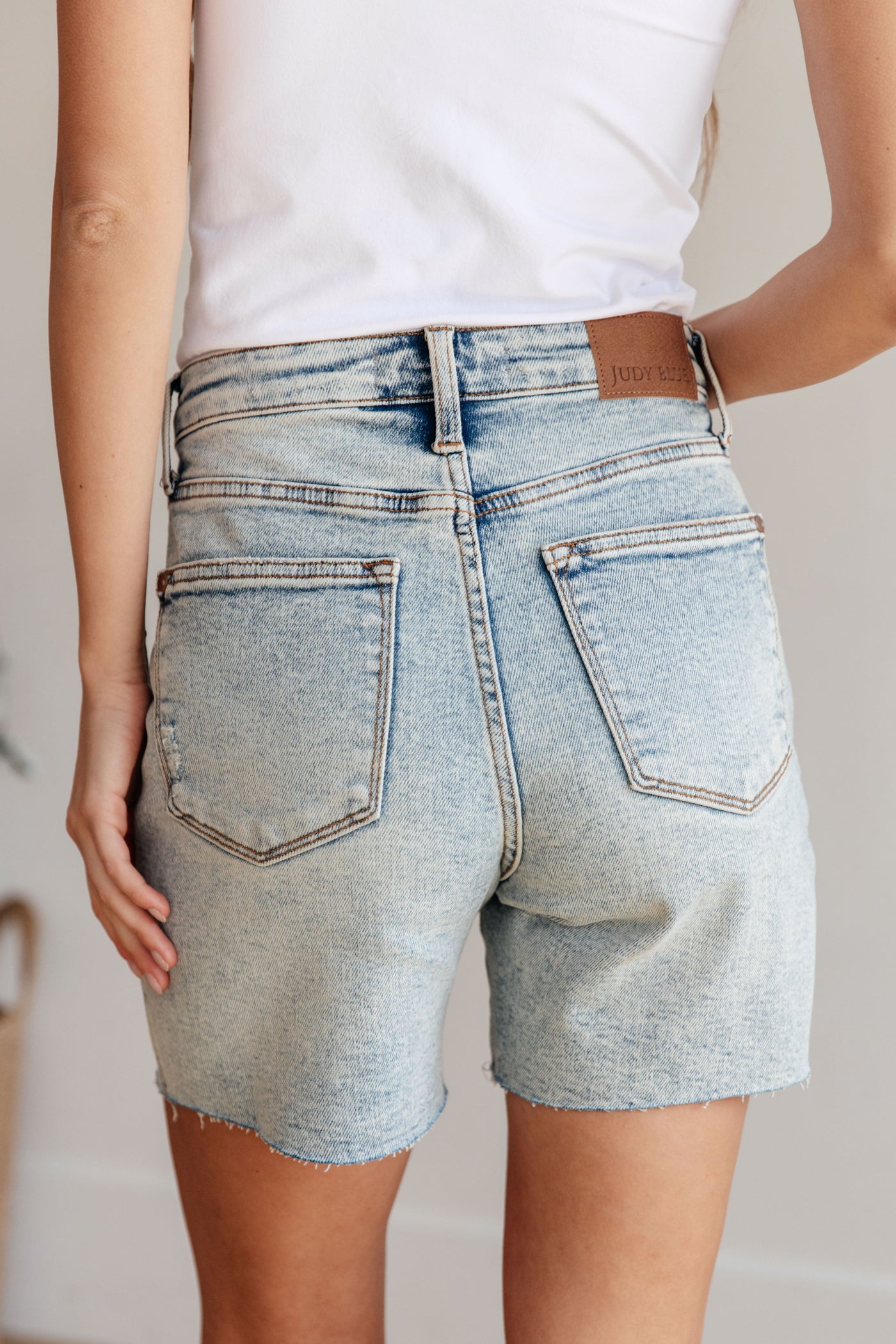 Cindy High Rise Mineral Wash Distressed Boyfriend Shorts-Bottoms-Ave Shops-Market Street Nest, Fashionable Clothing, Shoes and Home Décor Located in Mabank, TX