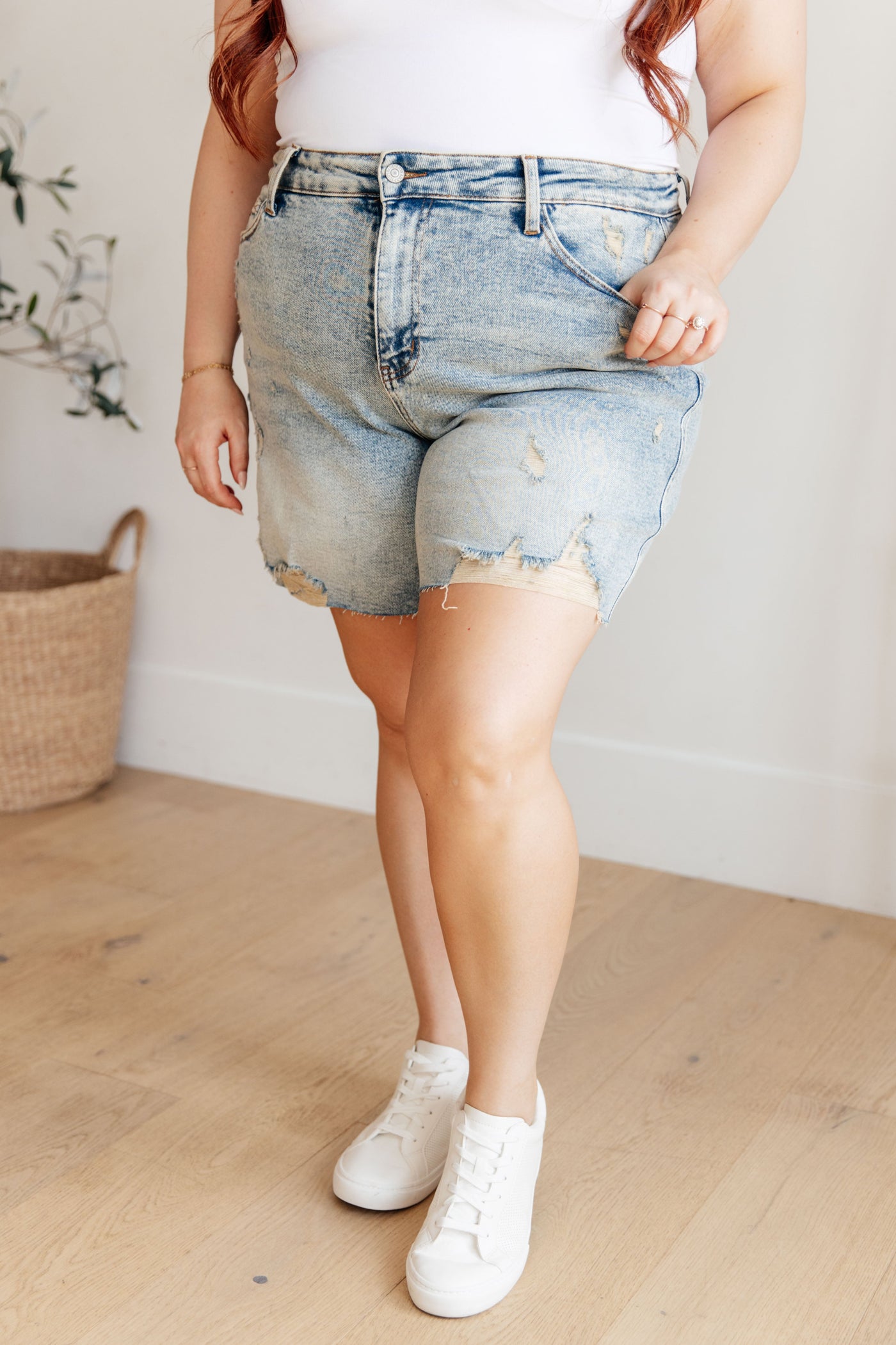 Cindy High Rise Mineral Wash Distressed Boyfriend Shorts-Bottoms-Ave Shops-Market Street Nest, Fashionable Clothing, Shoes and Home Décor Located in Mabank, TX