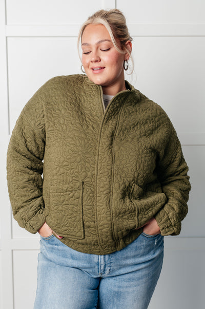 Jungle Explorer Quilted Zip Up Jacket-Layers-Ave Shops-Market Street Nest, Fashionable Clothing, Shoes and Home Décor Located in Mabank, TX