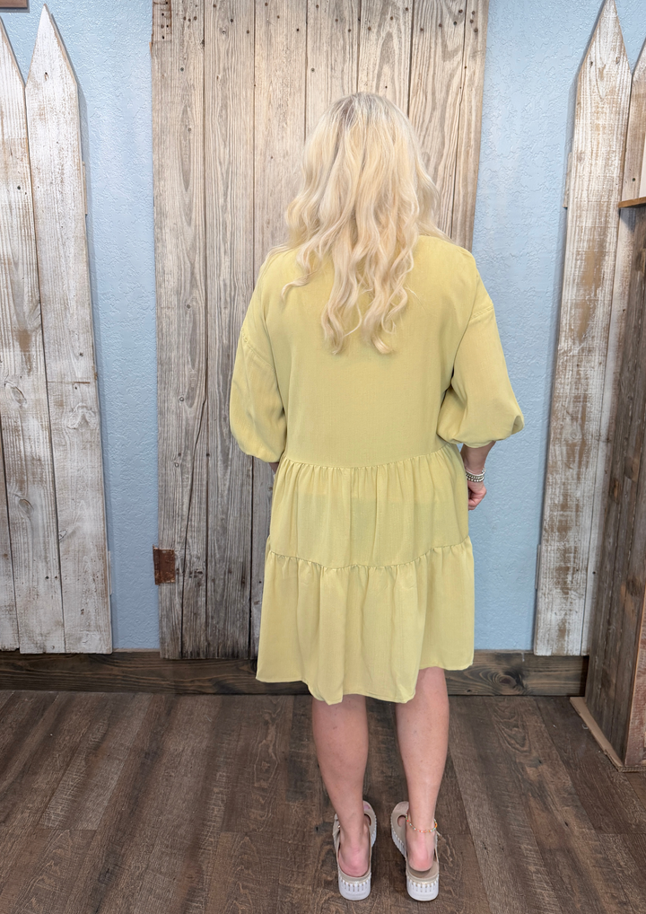 Just Like Honey Tiered Dress-08-Tops-Avenue Shops-Market Street Nest, Fashionable Clothing, Shoes and Home Décor Located in Mabank, TX