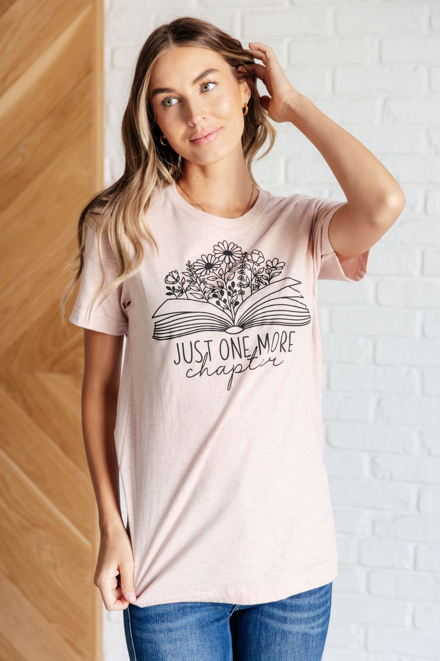 Just One More Chapter Graphic Tee-Tops-Ave Shops-Market Street Nest, Fashionable Clothing, Shoes and Home Décor Located in Mabank, TX