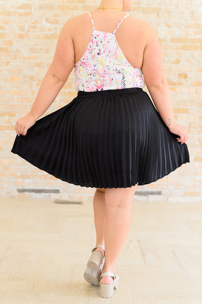 Just a Flirt Pleated Skirt in Black-Bottoms-Ave Shops-Market Street Nest, Fashionable Clothing, Shoes and Home Décor Located in Mabank, TX