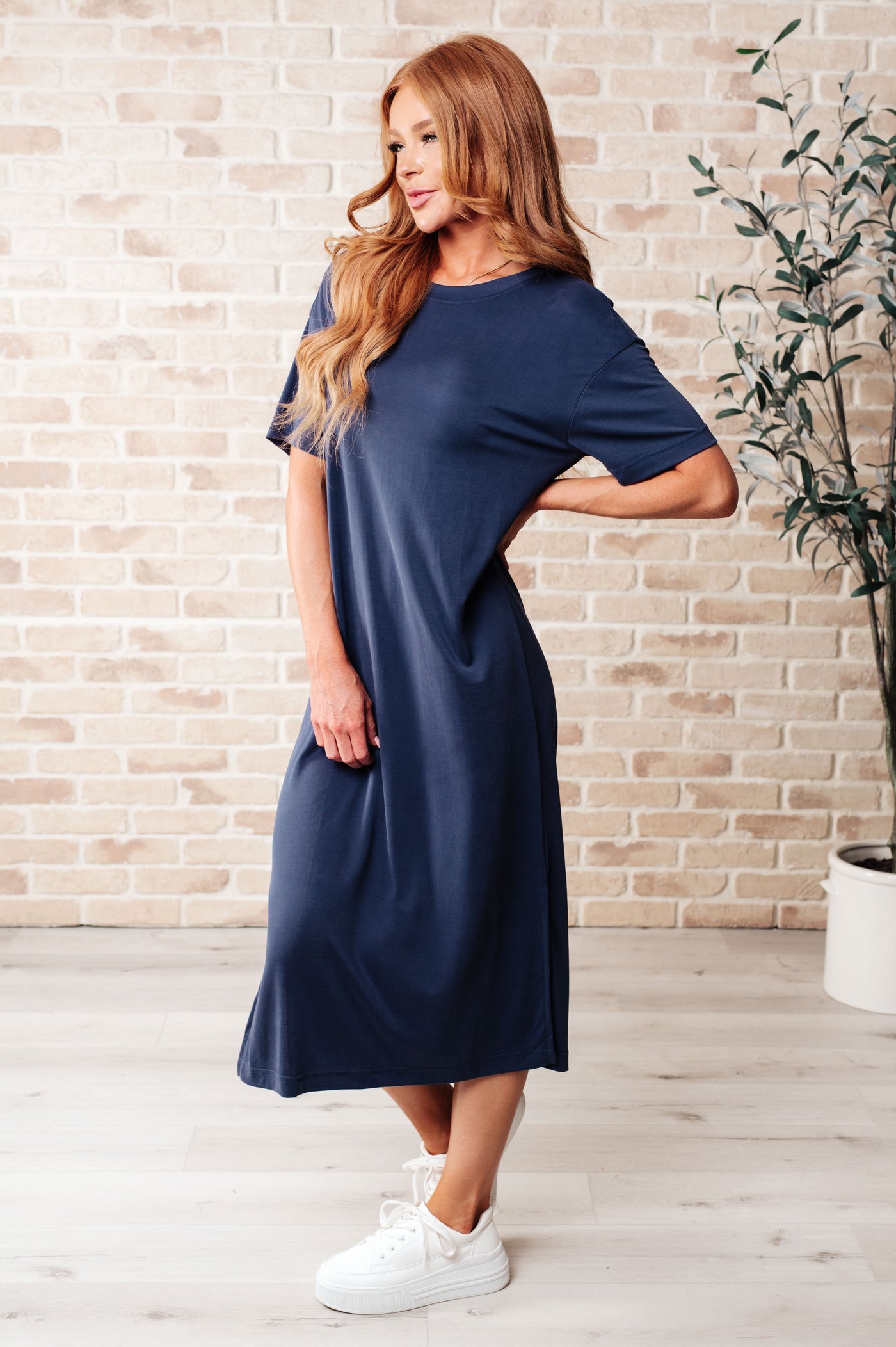 Keeping It Chill Drop Shoulder Maxi Dress in Dark Night-Dresses-Ave Shops-Market Street Nest, Fashionable Clothing, Shoes and Home Décor Located in Mabank, TX