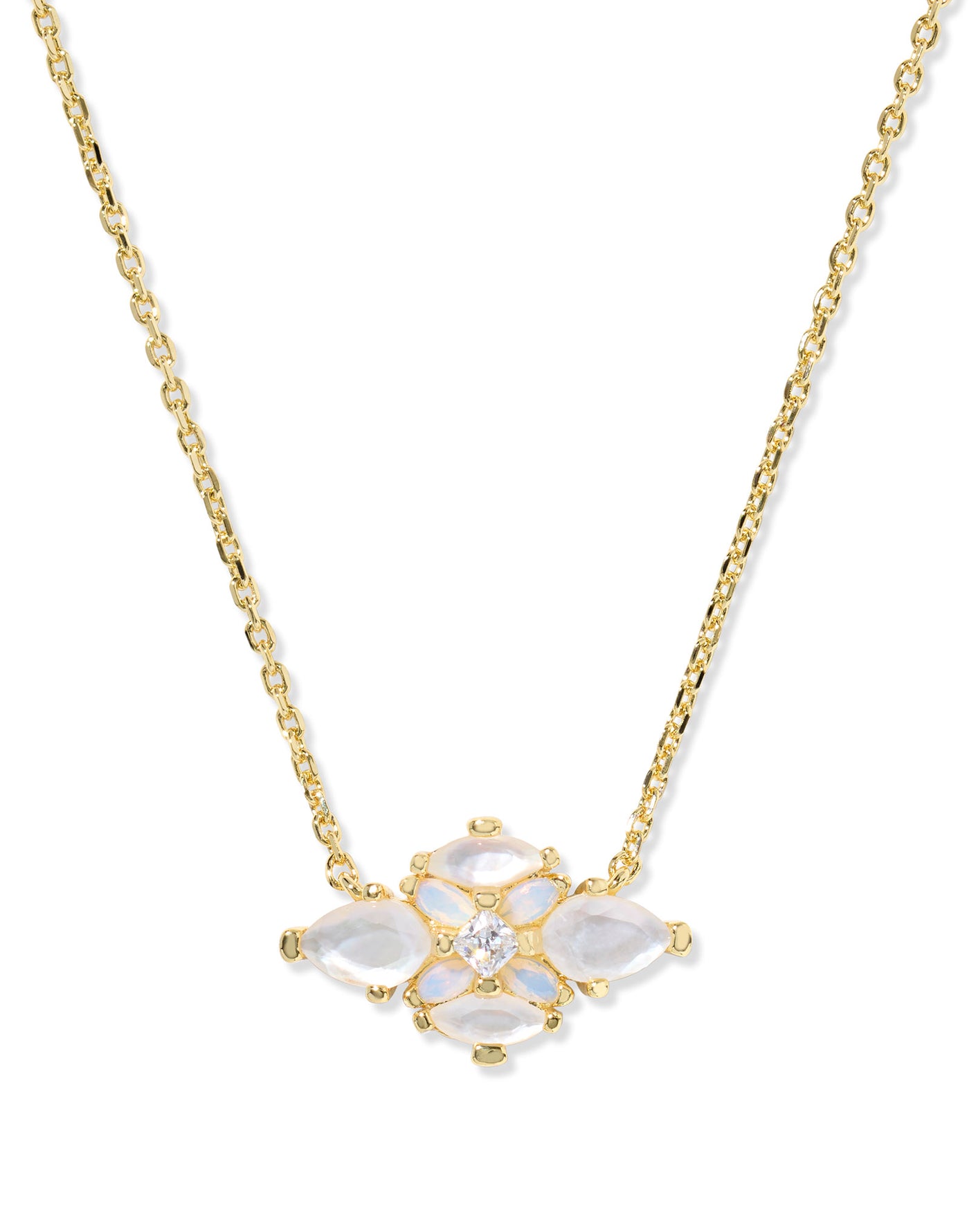 Kendra Scott Abbie Crystal Short Pendant Necklace-Necklaces-Kendra Scott-Market Street Nest, Fashionable Clothing, Shoes and Home Décor Located in Mabank, TX