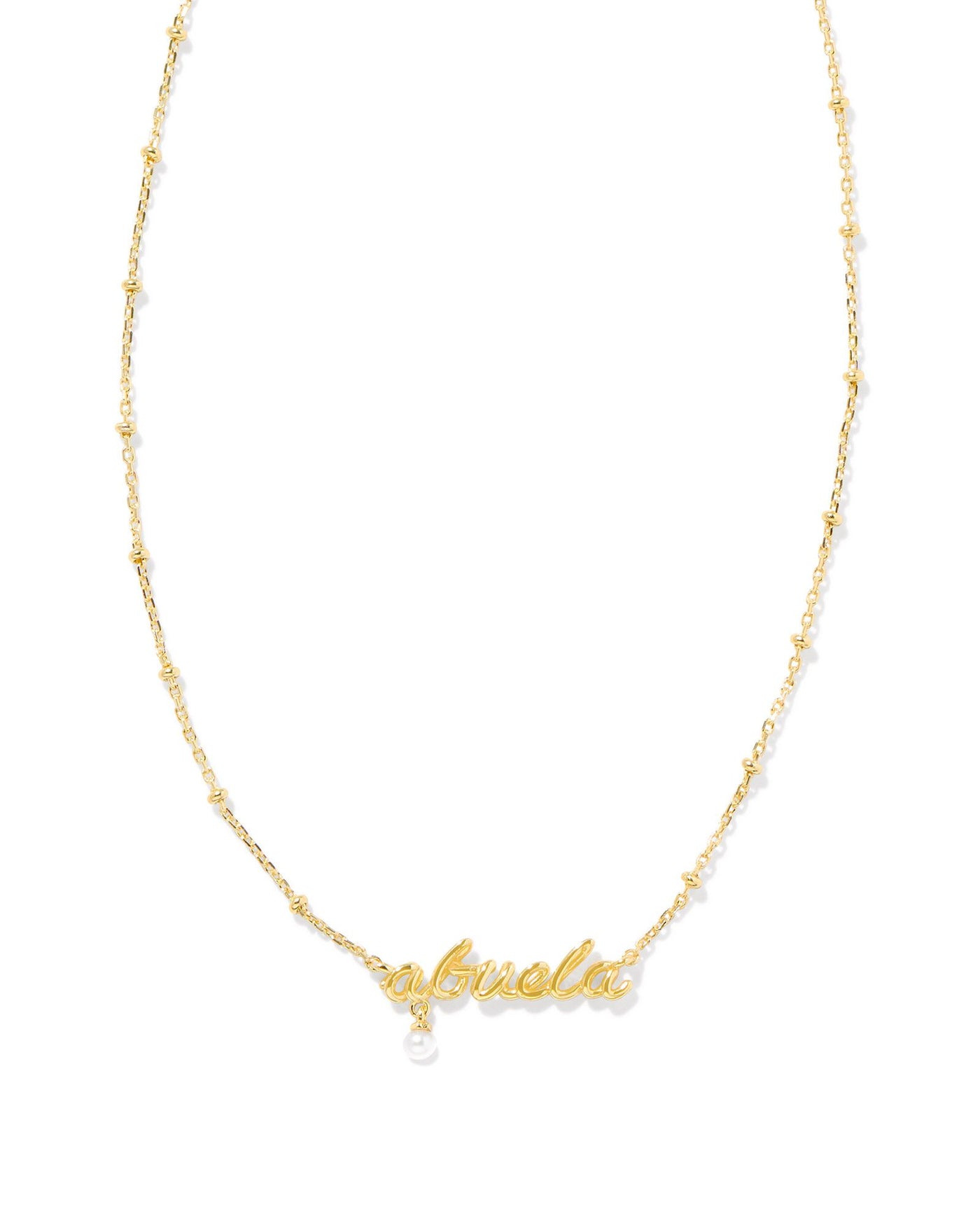 Kendra Scott Abuela Script Pendant Necklace-Necklaces-Kendra Scott-Market Street Nest, Fashionable Clothing, Shoes and Home Décor Located in Mabank, TX