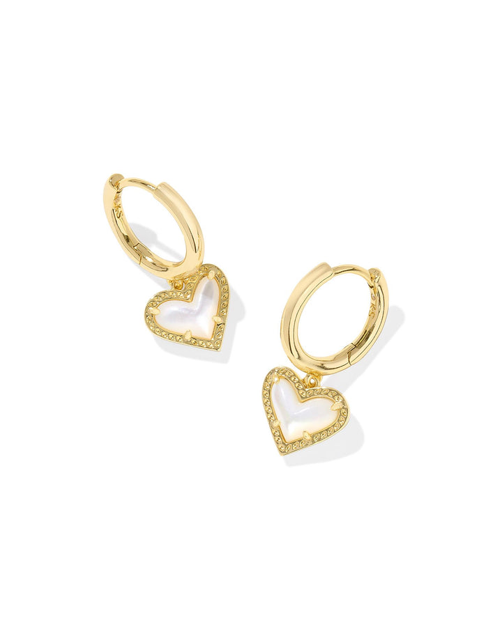 Kendra Scott Ari Heart Huggie Earrings-Earrings-Kendra Scott-Market Street Nest, Fashionable Clothing, Shoes and Home Décor Located in Mabank, TX