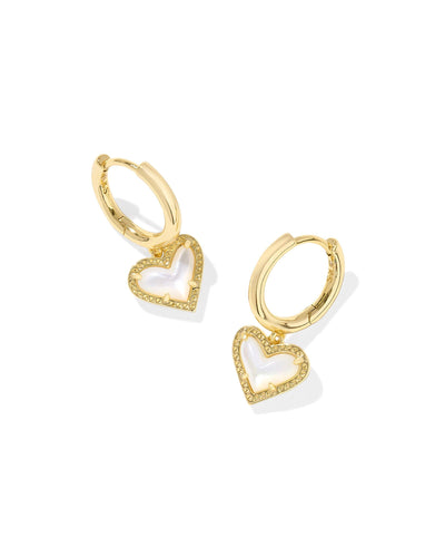 Kendra Scott Ari Heart Huggie Earrings-Earrings-Kendra Scott-Market Street Nest, Fashionable Clothing, Shoes and Home Décor Located in Mabank, TX