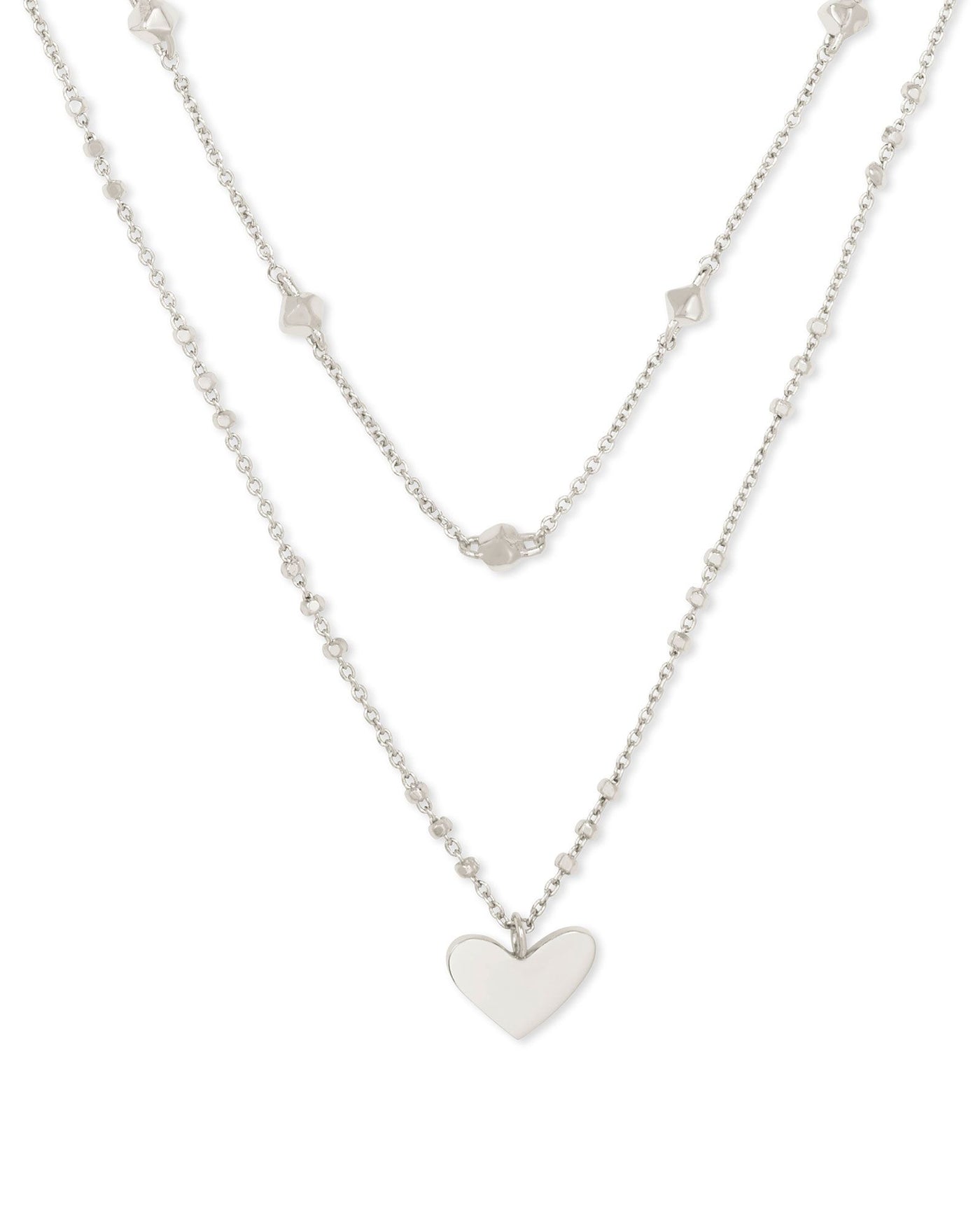 Kendra Scott Ari Heart Multi Strand Necklace-Necklaces-Kendra Scott-Market Street Nest, Fashionable Clothing, Shoes and Home Décor Located in Mabank, TX