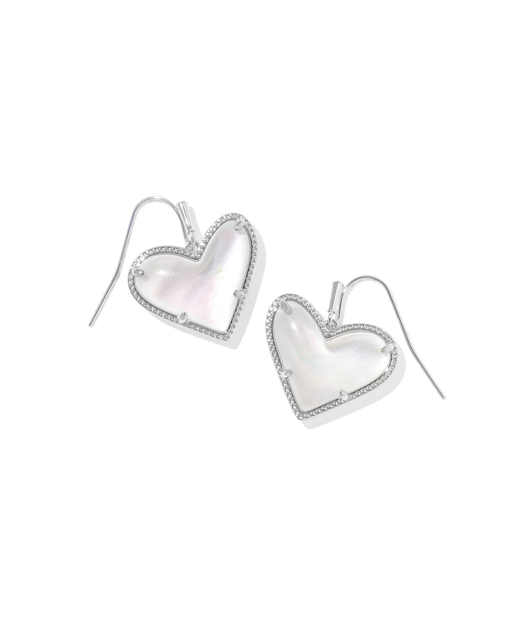 Kendra Scott Ari Heart Statement Drop Earrings - Ivory Mother of Pearl-Earrings-Kendra Scott-Market Street Nest, Fashionable Clothing, Shoes and Home Décor Located in Mabank, TX
