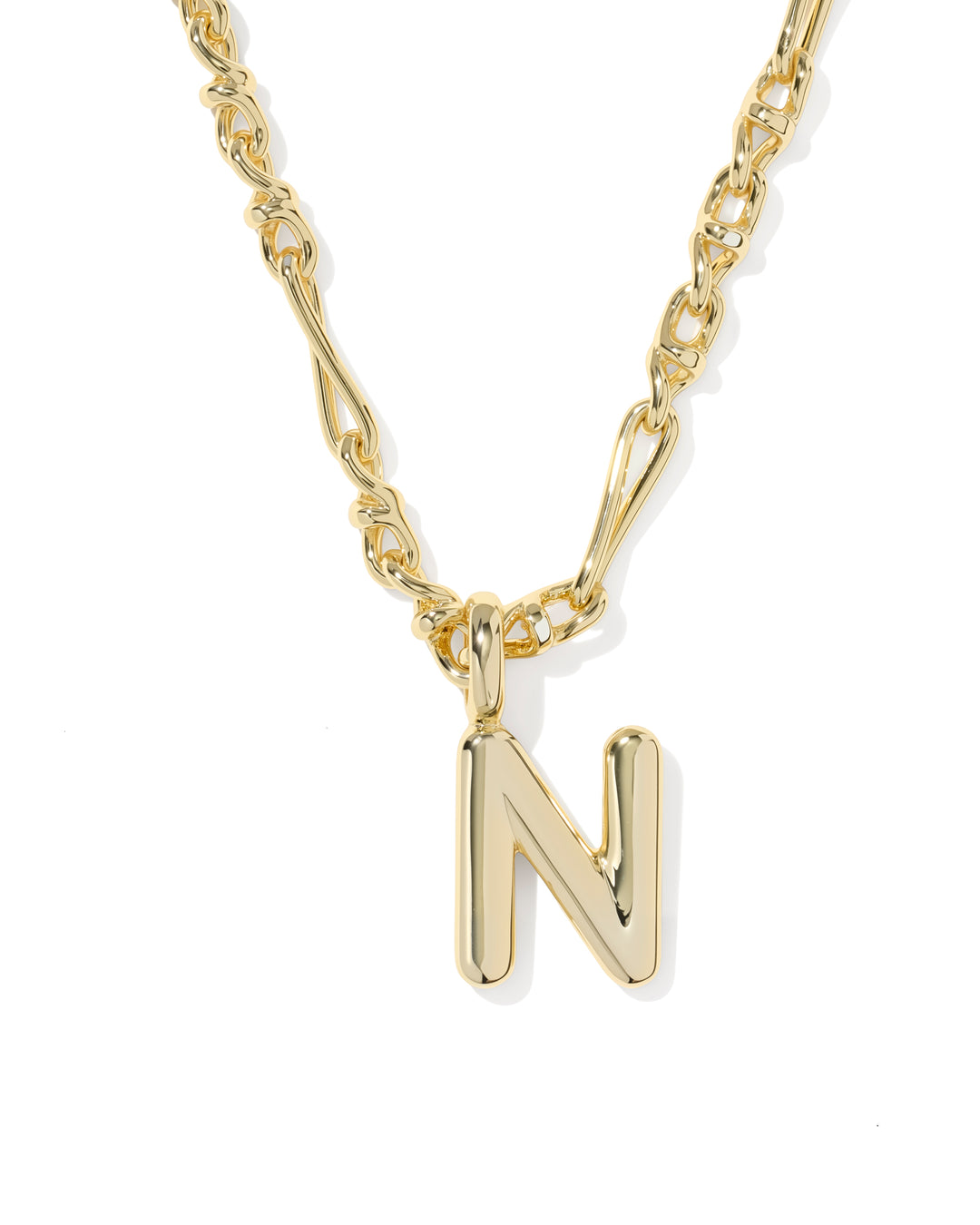 Kendra Scott Bubble Letter Pendant Necklace in Gold-01-Jewelry-Kendra Scott-Market Street Nest, Fashionable Clothing, Shoes and Home Décor Located in Mabank, TX