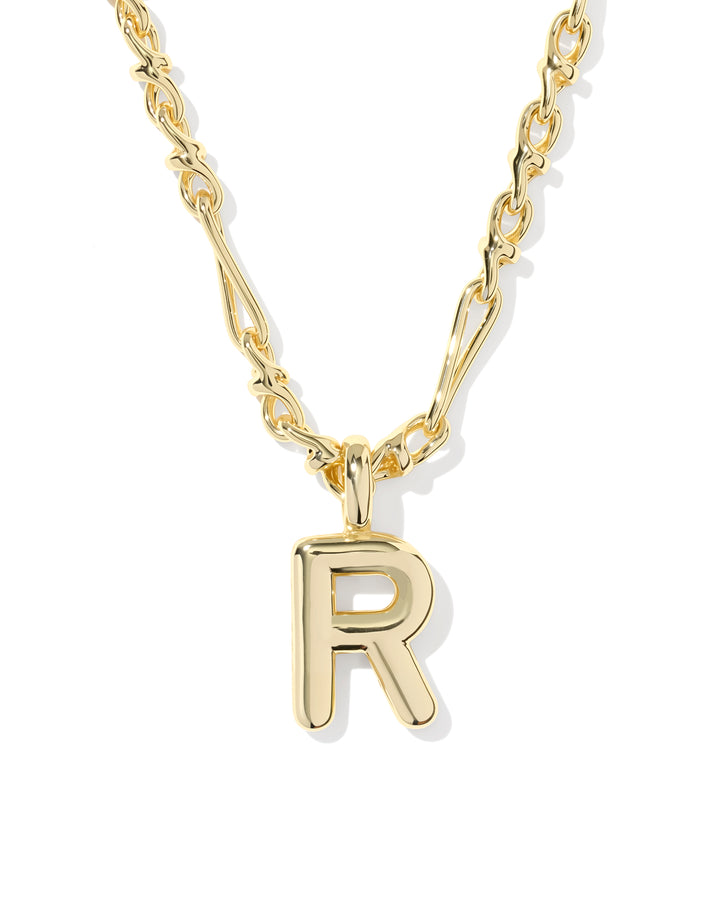 Kendra Scott Bubble Letter Pendant Necklace in Gold-01-Jewelry-Kendra Scott-Market Street Nest, Fashionable Clothing, Shoes and Home Décor Located in Mabank, TX