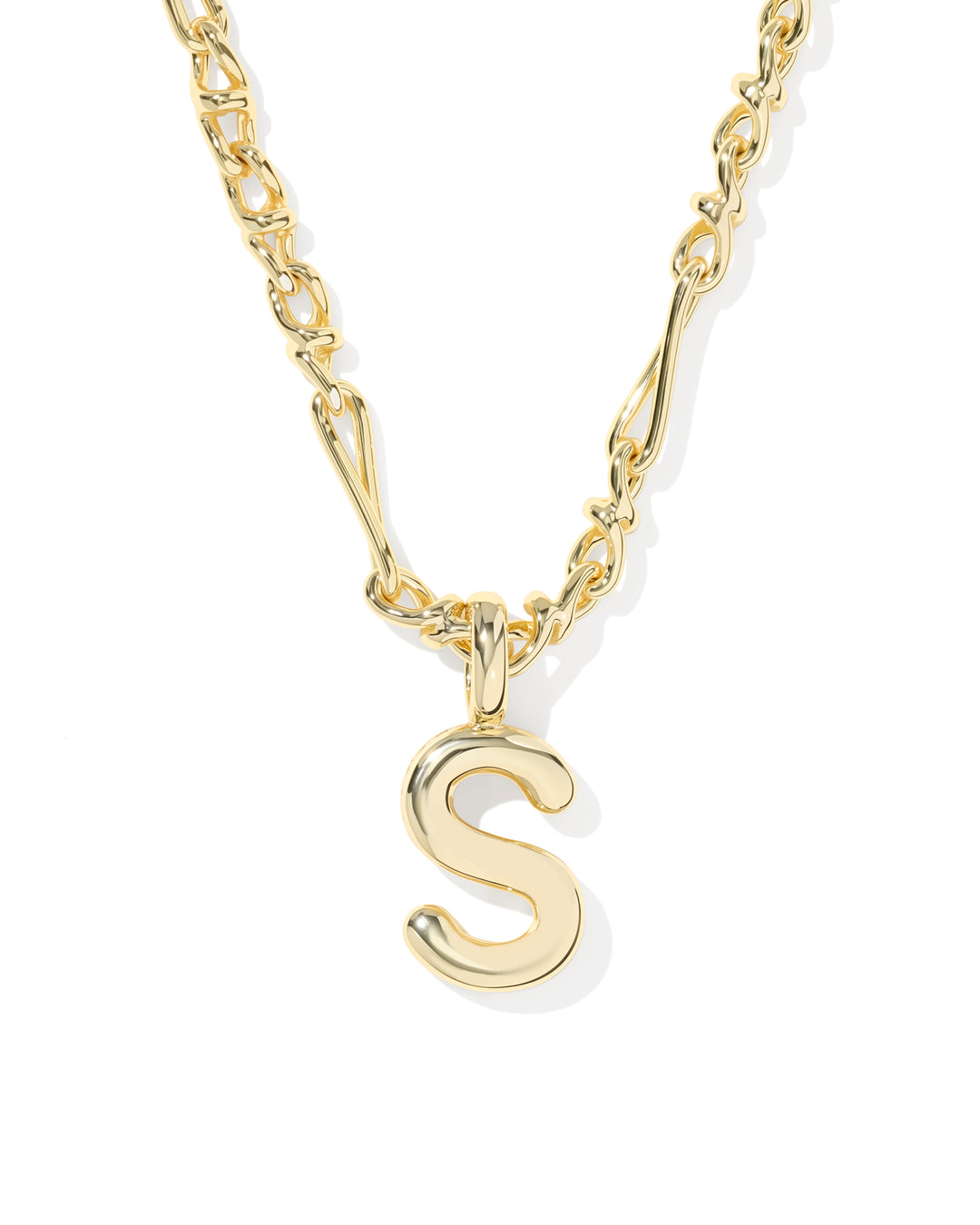 Kendra Scott Bubble Letter Pendant Necklace in Gold-01-Jewelry-Kendra Scott-Market Street Nest, Fashionable Clothing, Shoes and Home Décor Located in Mabank, TX