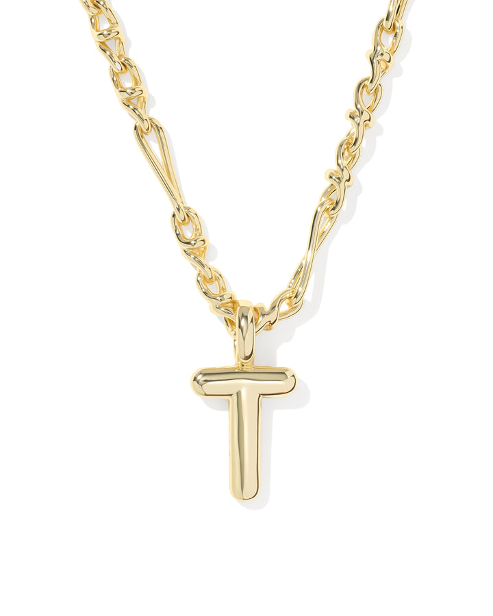 Kendra Scott Bubble Letter Pendant Necklace in Gold-01-Jewelry-Kendra Scott-Market Street Nest, Fashionable Clothing, Shoes and Home Décor Located in Mabank, TX