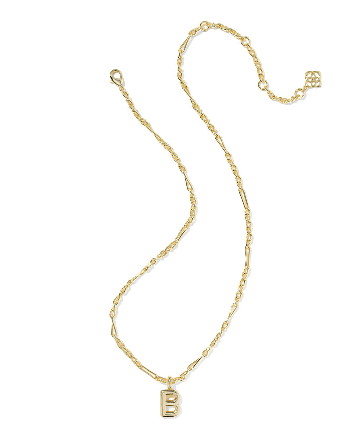 Kendra Scott Bubble Letter Pendant Necklace in Gold-01-Jewelry-Kendra Scott-Market Street Nest, Fashionable Clothing, Shoes and Home Décor Located in Mabank, TX