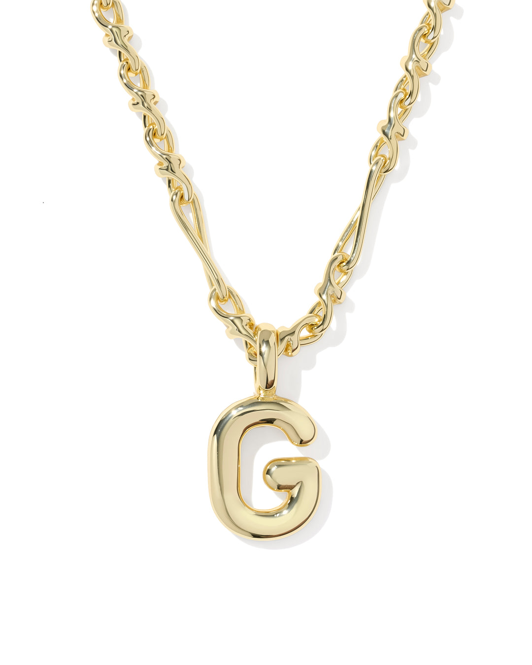 Kendra Scott Bubble Letter Pendant Necklace in Gold-01-Jewelry-Kendra Scott-Market Street Nest, Fashionable Clothing, Shoes and Home Décor Located in Mabank, TX