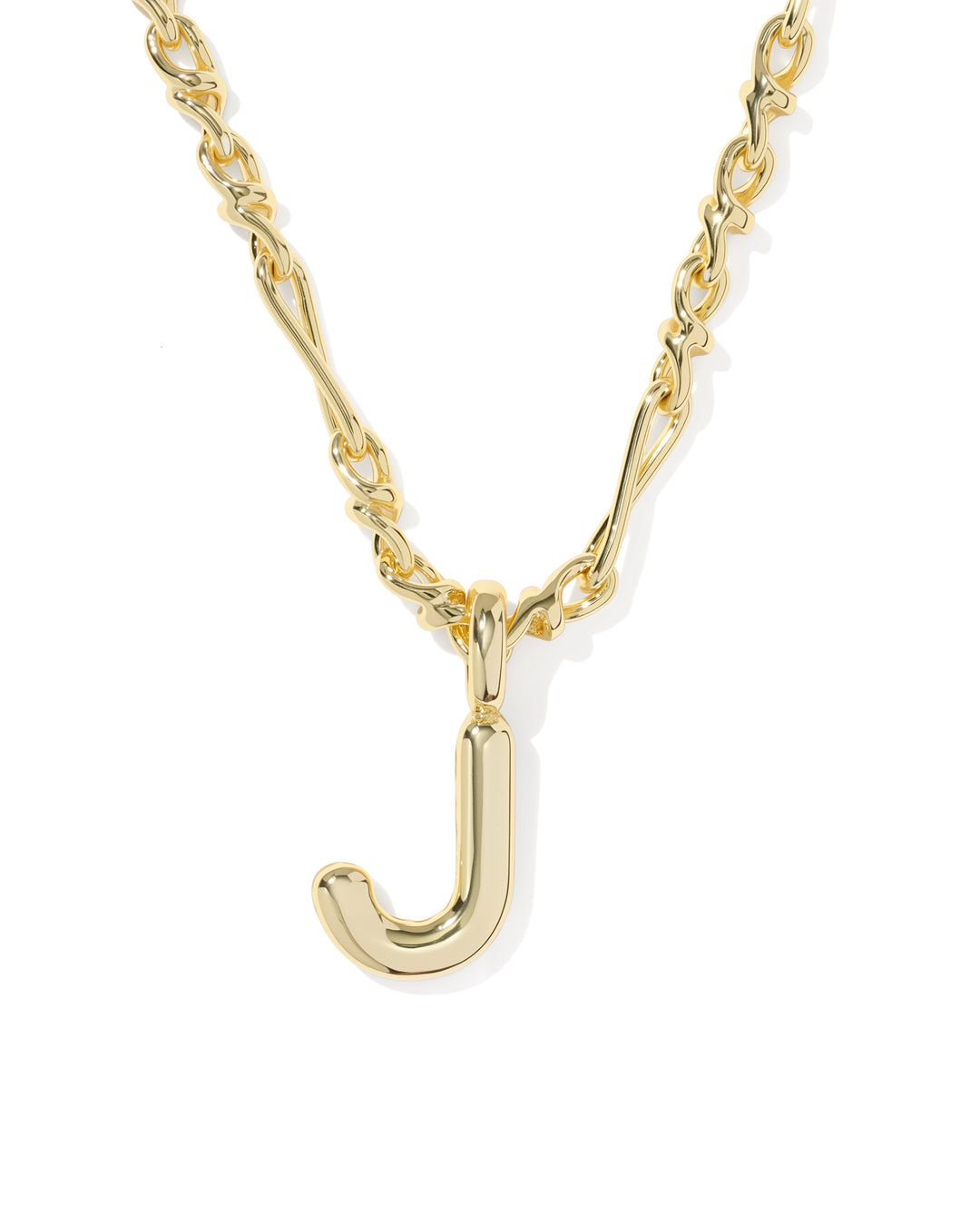 Kendra Scott Bubble Letter Pendant Necklace in Gold-01-Jewelry-Kendra Scott-Market Street Nest, Fashionable Clothing, Shoes and Home Décor Located in Mabank, TX