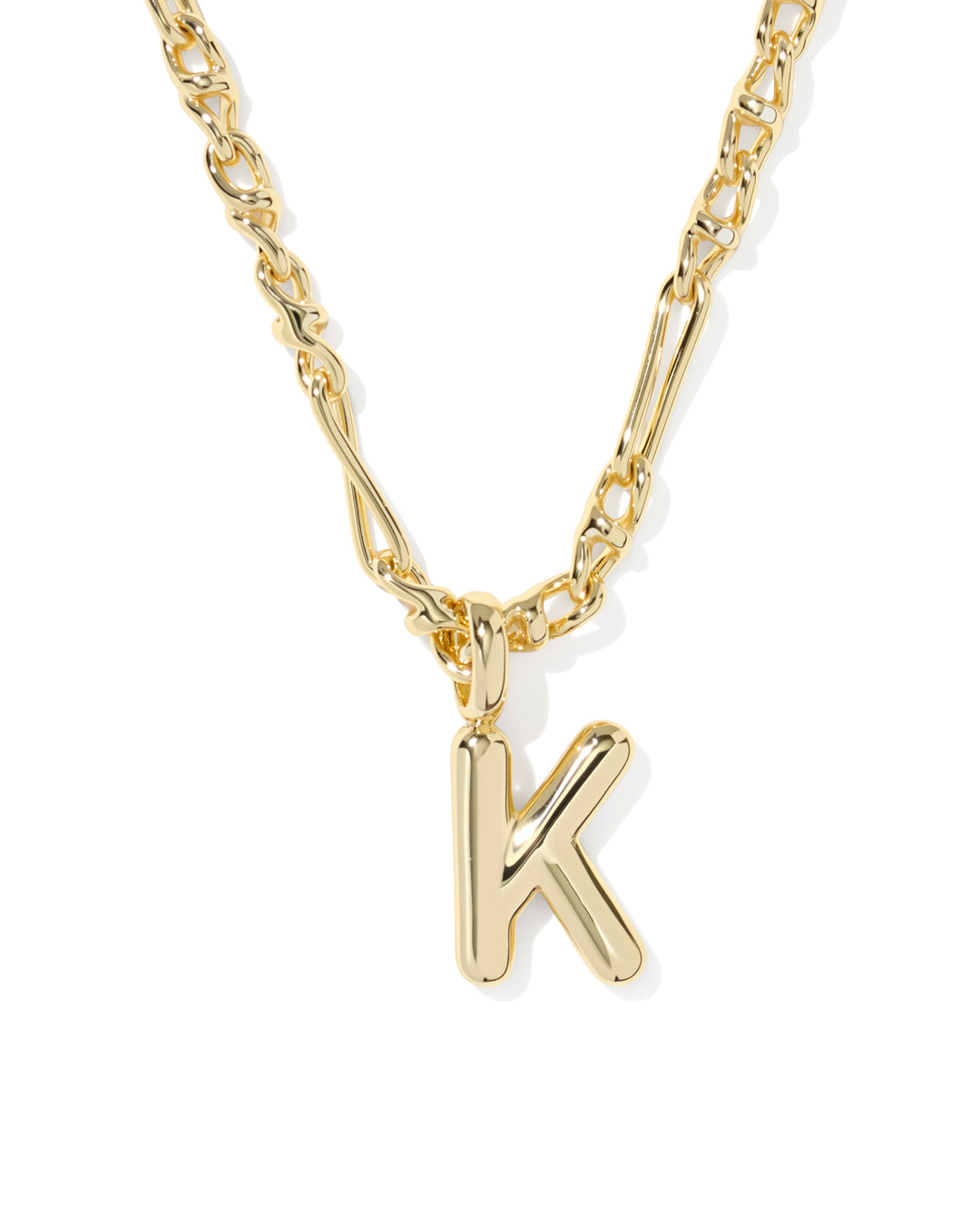Kendra Scott Bubble Letter Pendant Necklace in Gold-01-Jewelry-Kendra Scott-Market Street Nest, Fashionable Clothing, Shoes and Home Décor Located in Mabank, TX