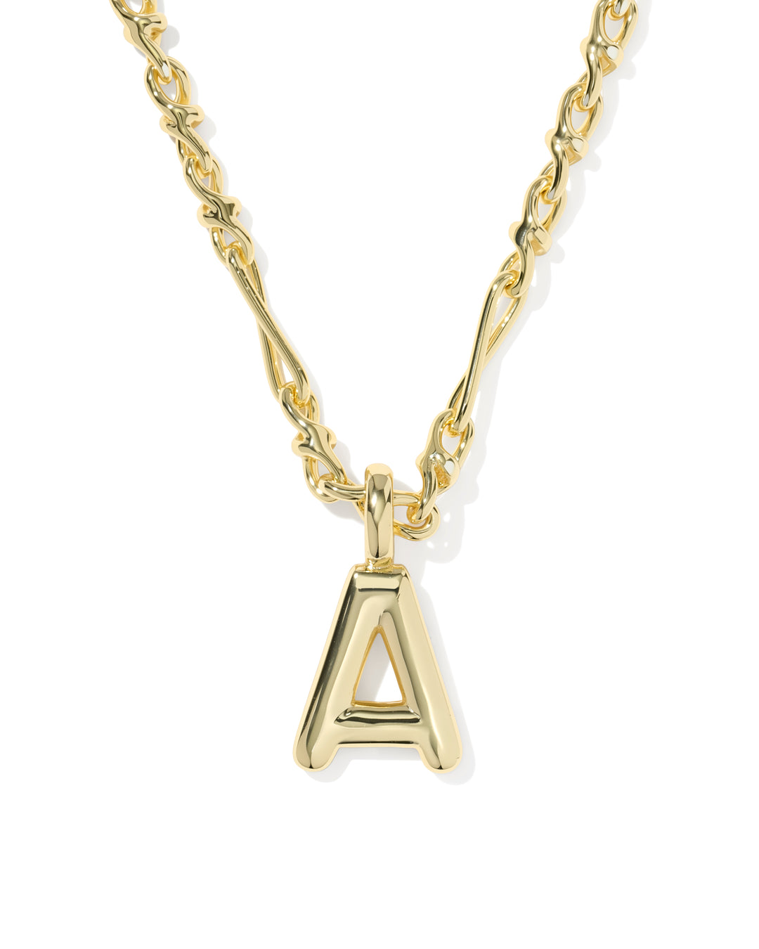 Kendra Scott Bubble Letter Pendant Necklace in Gold-01-Jewelry-Kendra Scott-Market Street Nest, Fashionable Clothing, Shoes and Home Décor Located in Mabank, TX