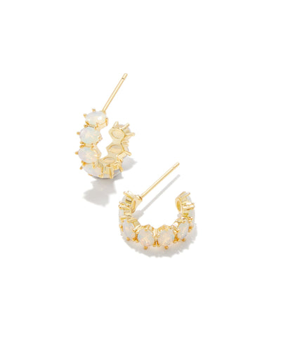 Kendra Scott Cailin Crystal Hoop Earrings-Earrings-Kendra Scott-Market Street Nest, Fashionable Clothing, Shoes and Home Décor Located in Mabank, TX