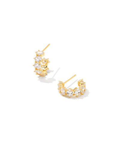 Kendra Scott Cailin Crystal Huggie Earrings-Earrings-Kendra Scott-Market Street Nest, Fashionable Clothing, Shoes and Home Décor Located in Mabank, TX