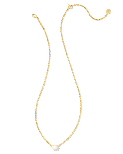 Kendra Scott Cailin Crystal Pendant Necklace Gold Ivory Mother-Of-Pearl-Necklaces-Kendra Scott-Market Street Nest, Fashionable Clothing, Shoes and Home Décor Located in Mabank, TX