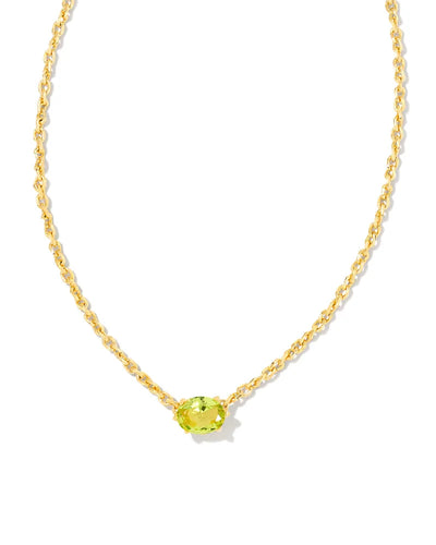 Kendra Scott Cailin Crystal Pendant Necklace Gold Peridot Crystal-Necklaces-Kendra Scott-Market Street Nest, Fashionable Clothing, Shoes and Home Décor Located in Mabank, TX