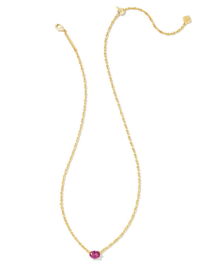 Kendra Scott Cailin Crystal Pendant Necklace Gold Purple Crystal-Necklaces-Kendra Scott-Market Street Nest, Fashionable Clothing, Shoes and Home Décor Located in Mabank, TX