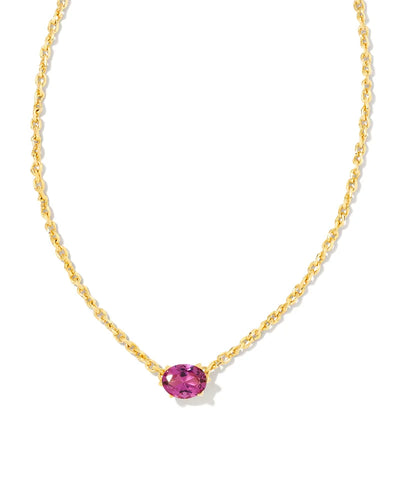 Kendra Scott Cailin Crystal Pendant Necklace Gold Purple Crystal-Necklaces-Kendra Scott-Market Street Nest, Fashionable Clothing, Shoes and Home Décor Located in Mabank, TX