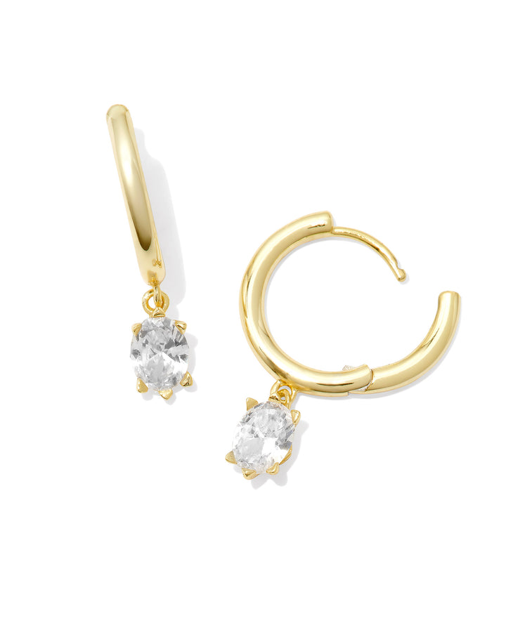 Kendra Scott Cailin Single Stone Huggie Earrings-01-Jewelry-Kendra Scott-Market Street Nest, Fashionable Clothing, Shoes and Home Décor Located in Mabank, TX