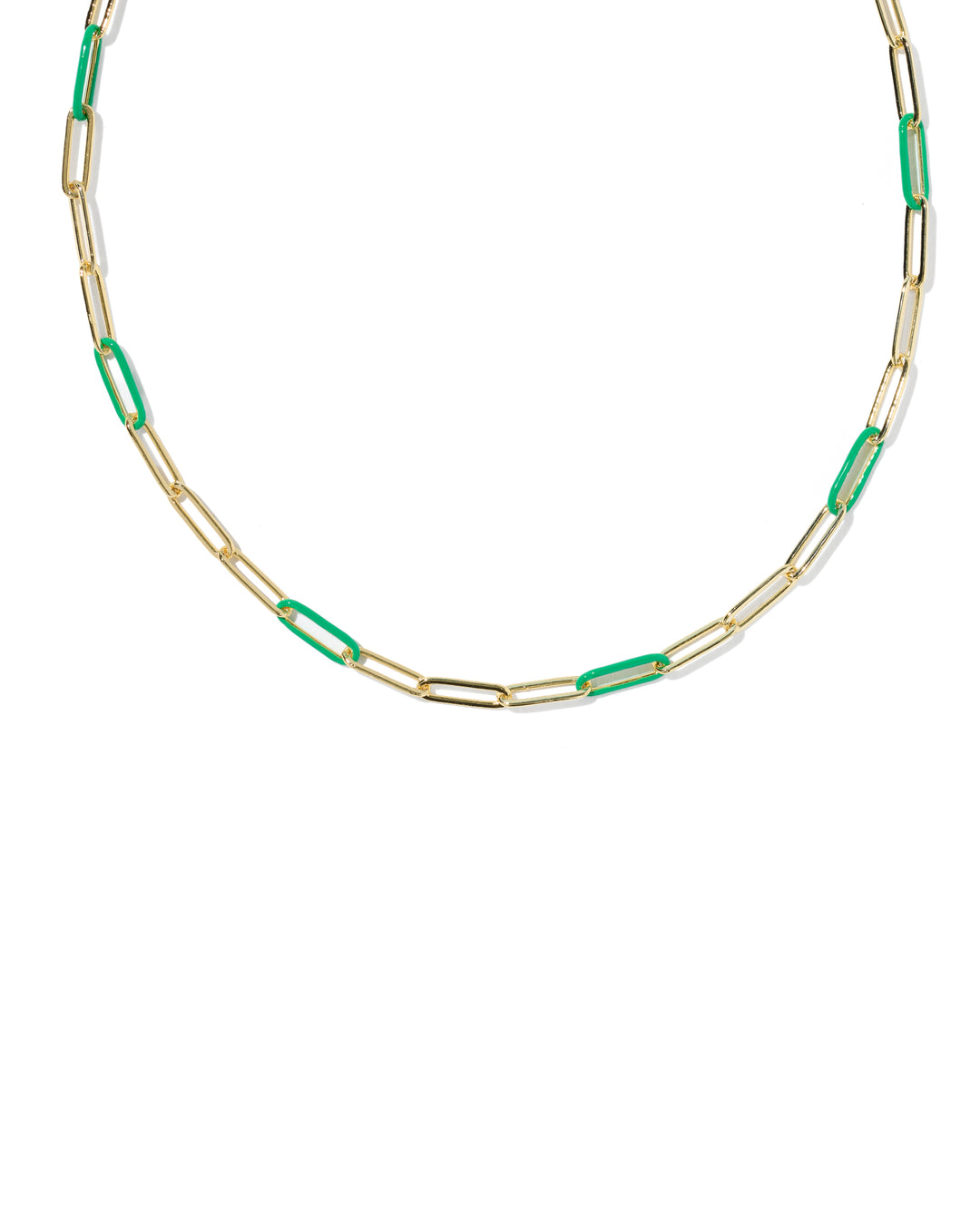 Kendra Scott Courtney Enamel Link And Chain Necklace-01-Jewelry-Kendra Scott-Market Street Nest, Fashionable Clothing, Shoes and Home Décor Located in Mabank, TX