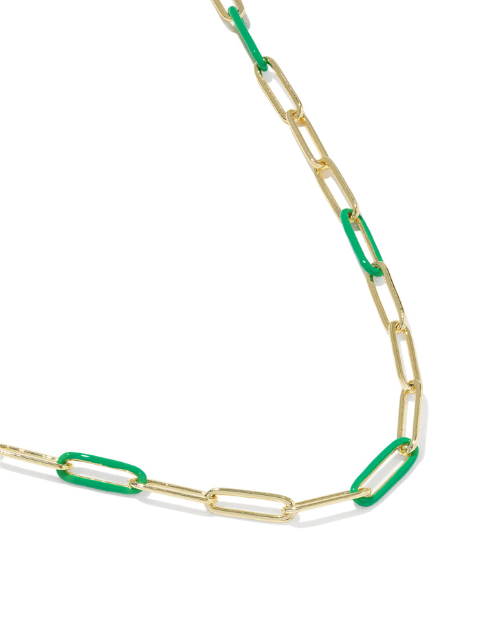 Kendra Scott Courtney Enamel Link And Chain Necklace-01-Jewelry-Kendra Scott-Market Street Nest, Fashionable Clothing, Shoes and Home Décor Located in Mabank, TX