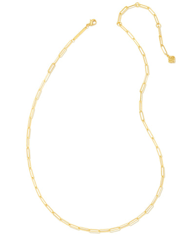 Kendra Scott Courtney Paperclip Necklace in Gold-Necklaces-Kendra Scott-Market Street Nest, Fashionable Clothing, Shoes and Home Décor Located in Mabank, TX