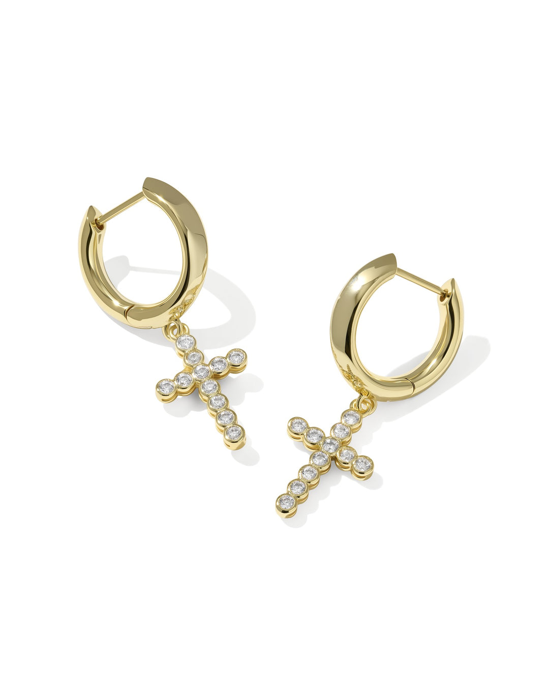 Kendra Scott Cross Huggie Earrings-01-Jewelry-Kendra Scott-Market Street Nest, Fashionable Clothing, Shoes and Home Décor Located in Mabank, TX