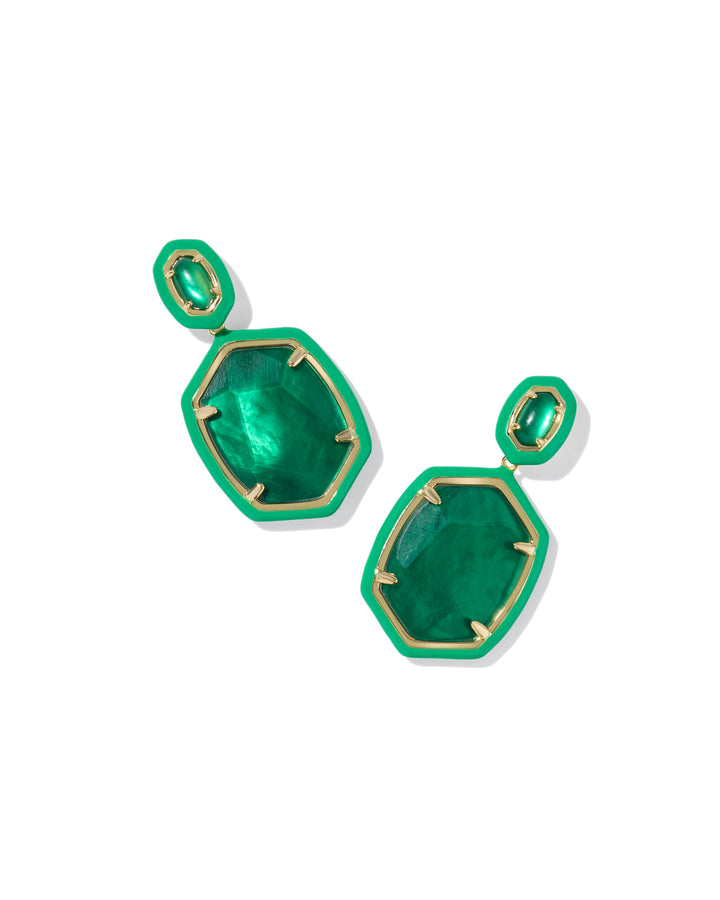 Kendra Scott Daphne Enamel Frame Drop Earrings-Earrings-Kendra Scott-Market Street Nest, Fashionable Clothing, Shoes and Home Décor Located in Mabank, TX