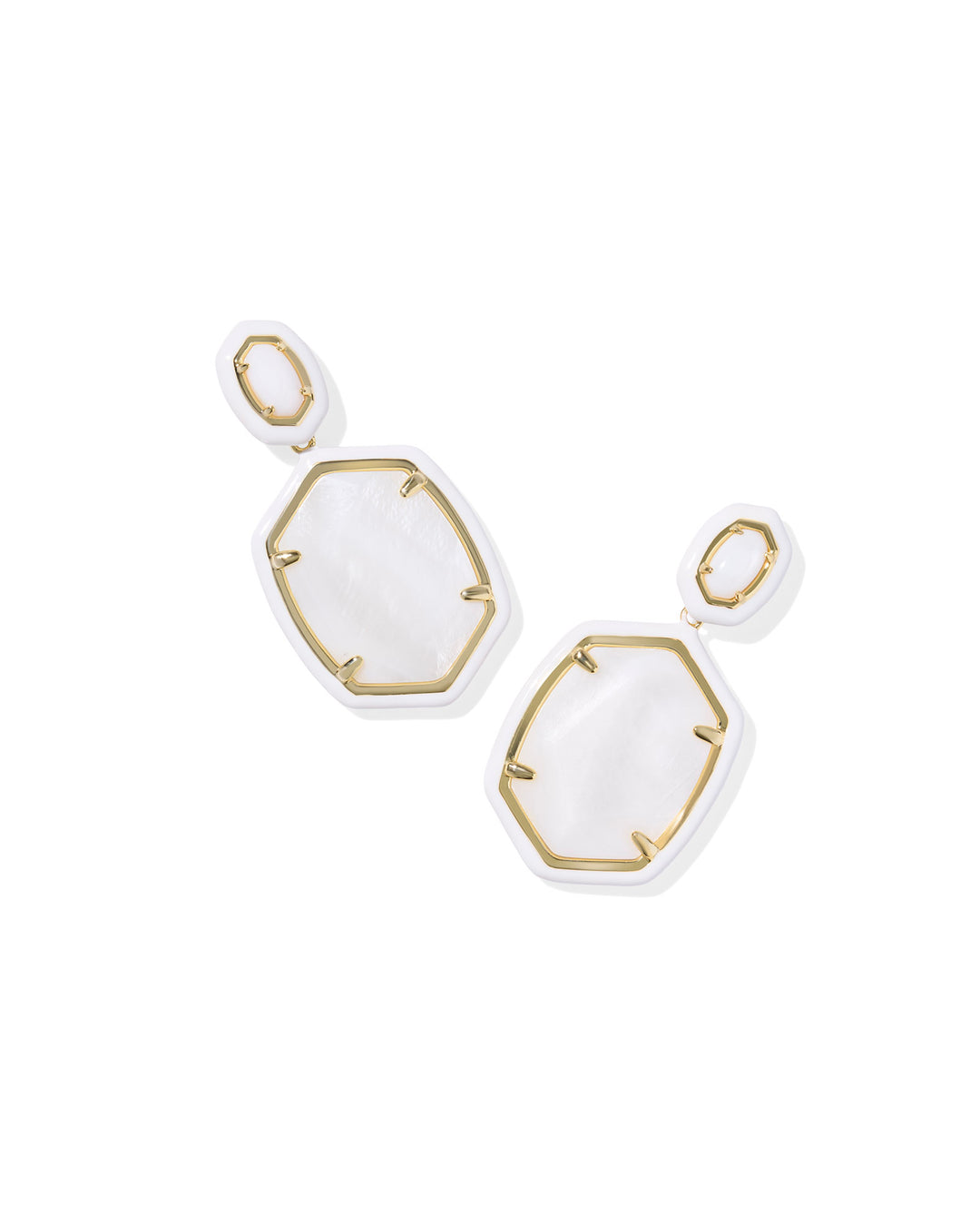Kendra Scott Daphne Enamel Frame Drop Earrings-Earrings-Kendra Scott-Market Street Nest, Fashionable Clothing, Shoes and Home Décor Located in Mabank, TX