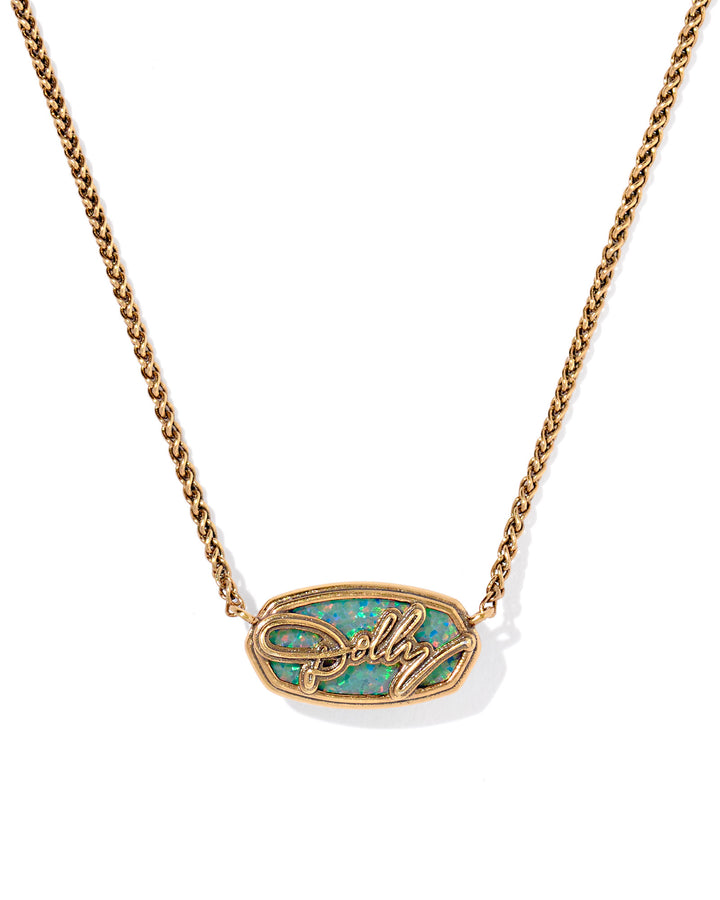 Kendra Scott Dolly Parton Elisa Short Pendant Necklace in Vintage Gold-01-Jewelry-Kendra Scott-Market Street Nest, Fashionable Clothing, Shoes and Home Décor Located in Mabank, TX