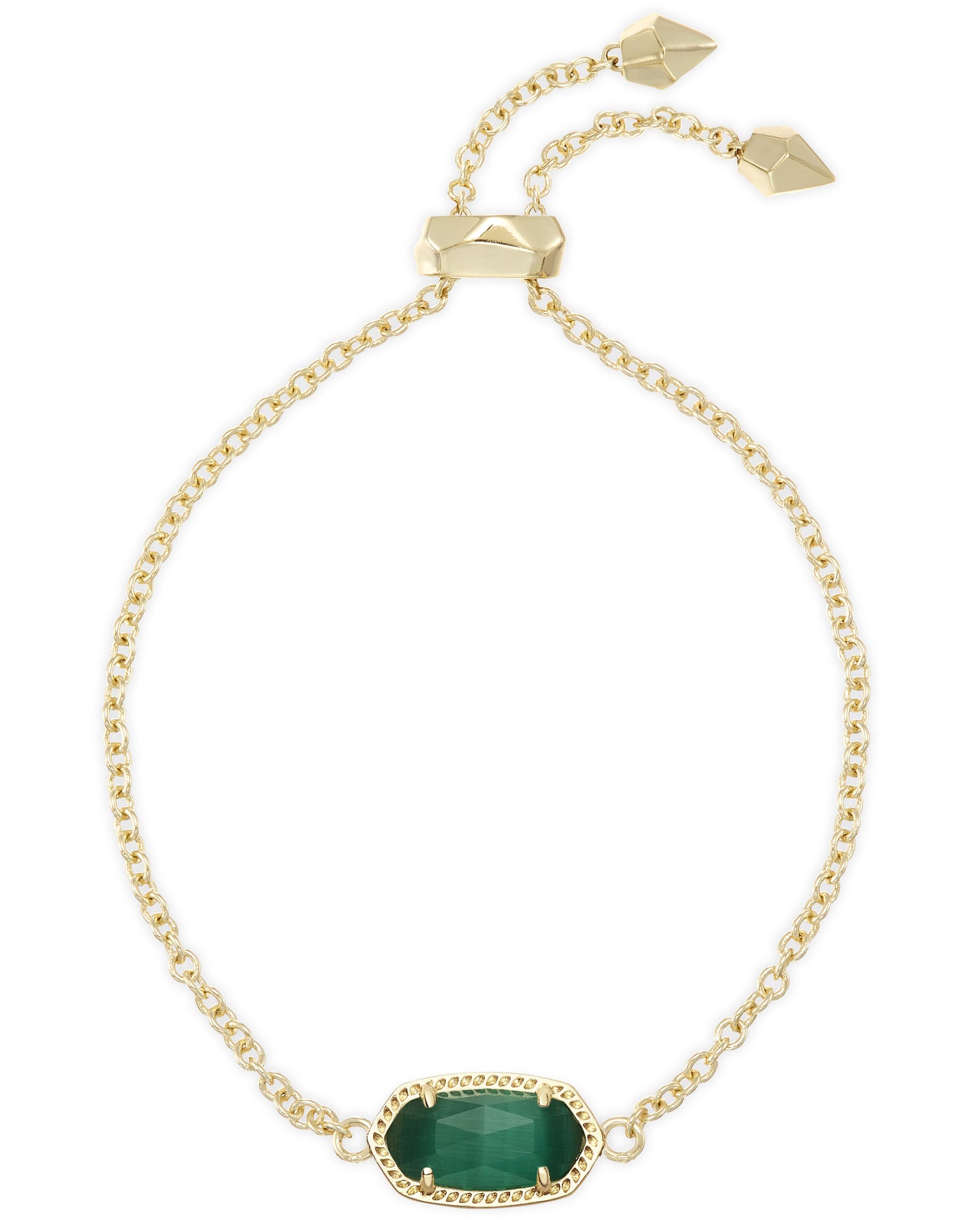 Kendra Scott Elaina Bracelet Gold Emerald Cats Eye-Bracelets-Kendra Scott-Market Street Nest, Fashionable Clothing, Shoes and Home Décor Located in Mabank, TX