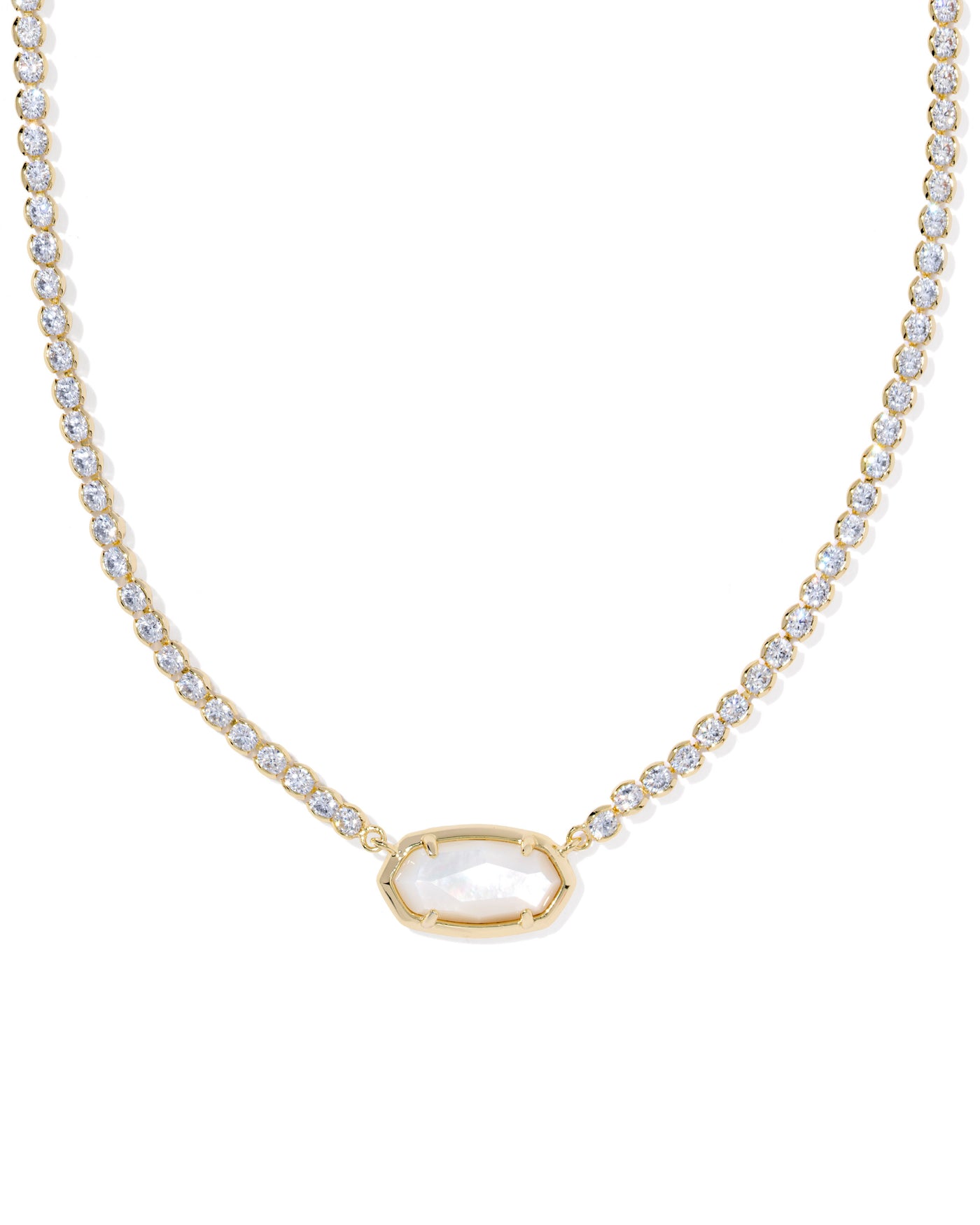 Kendra Scott Elisa Gold Tennis Necklace-Necklaces-Kendra Scott-Market Street Nest, Fashionable Clothing, Shoes and Home Décor Located in Mabank, TX