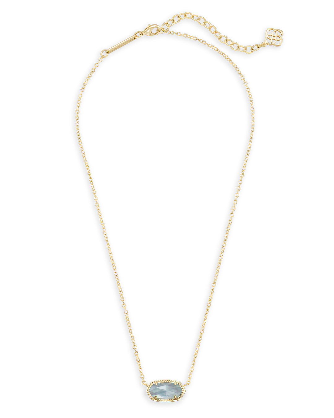 Kendra Scott Elisa Necklace Gold Light Blue Illusion-Necklaces-Market Street Nest -Market Street Nest, Fashionable Clothing, Shoes and Home Décor Located in Mabank, TX