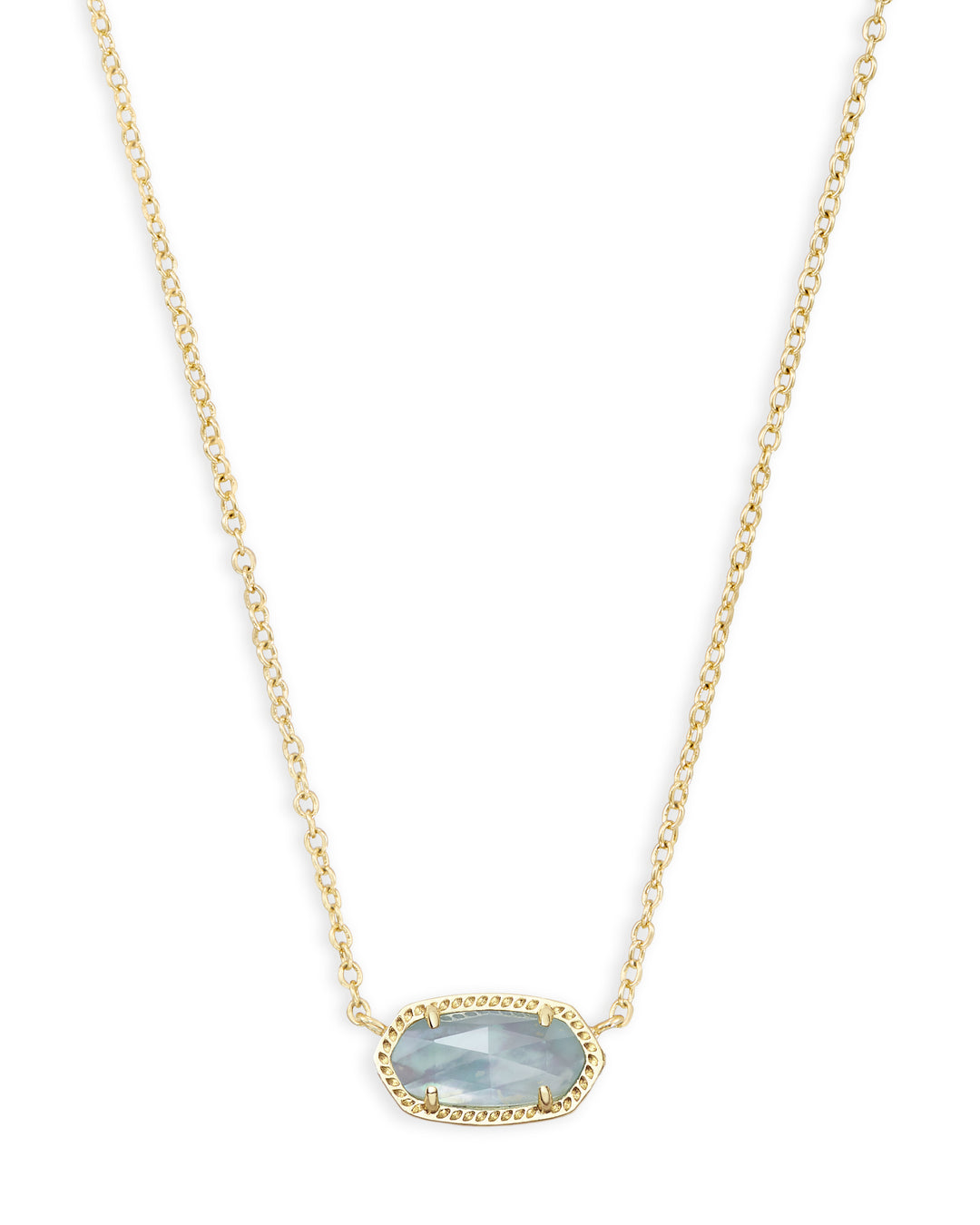 Kendra Scott Elisa Necklace Gold Light Blue Illusion-Necklaces-Market Street Nest -Market Street Nest, Fashionable Clothing, Shoes and Home Décor Located in Mabank, TX