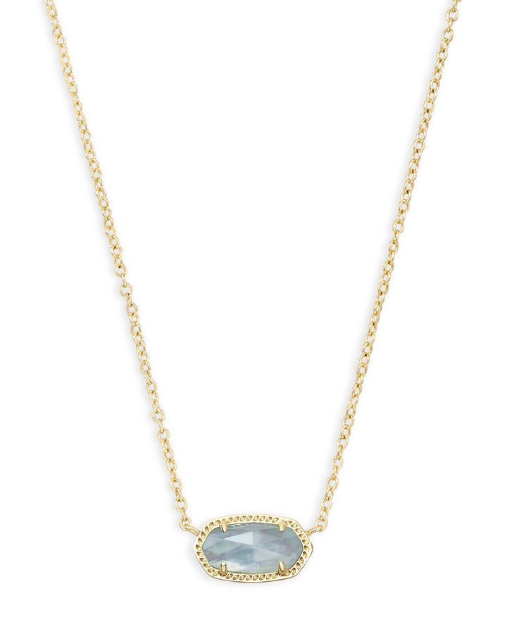 Kendra Scott Elisa Necklace Gold Light Blue Illusion-Necklaces-Market Street Nest -Market Street Nest, Fashionable Clothing, Shoes and Home Décor Located in Mabank, TX