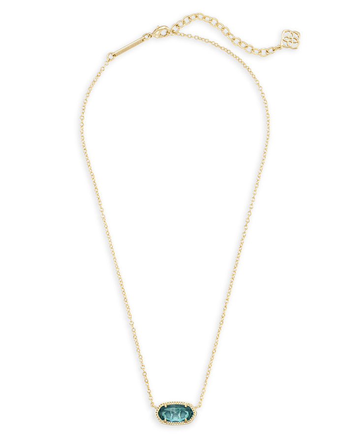 Kendra Scott Elisa Necklace In Gold London Blue-Necklaces-Kendra Scott-Market Street Nest, Fashionable Clothing, Shoes and Home Décor Located in Mabank, TX