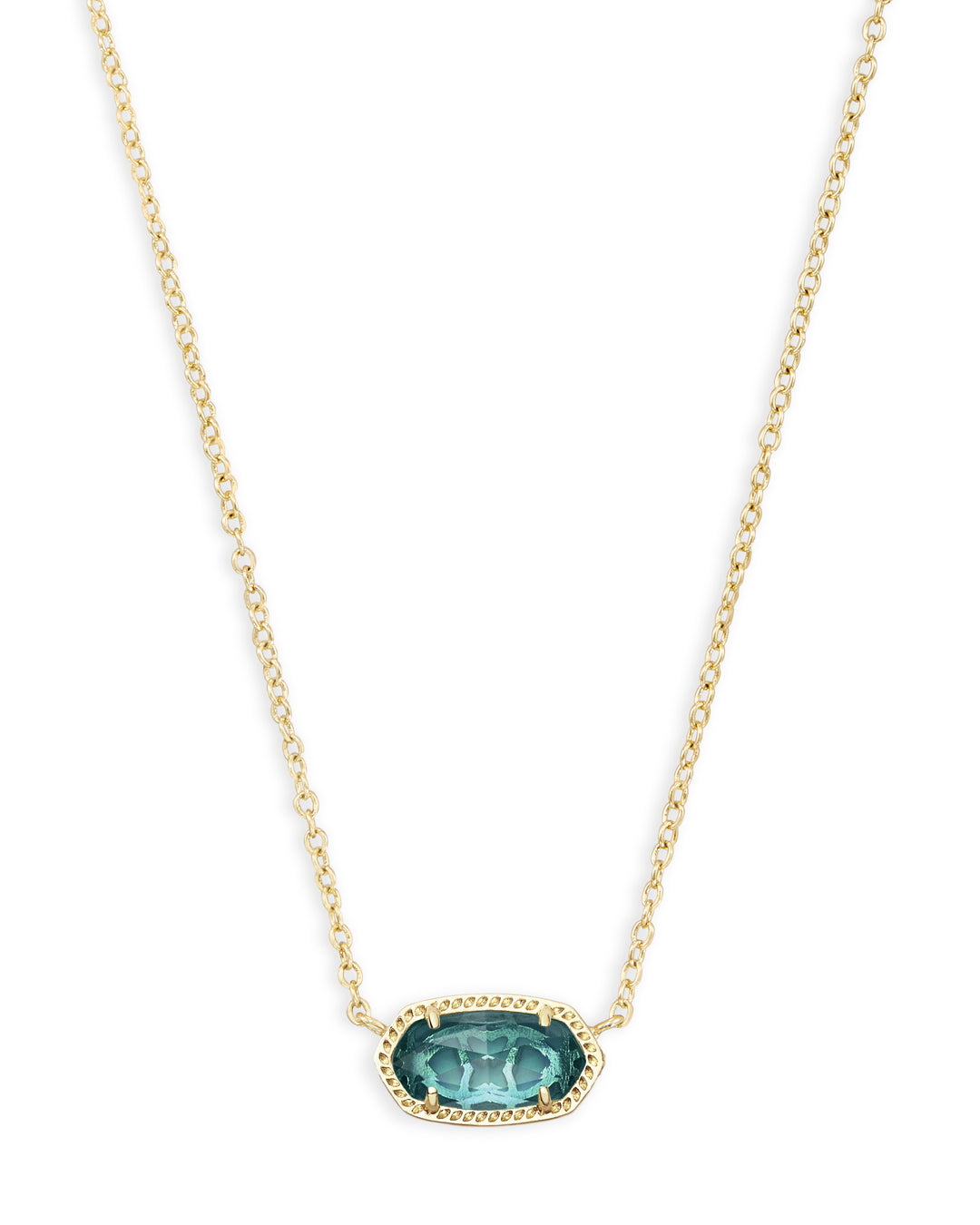 Kendra Scott Elisa Necklace In Gold London Blue-Necklaces-Kendra Scott-Market Street Nest, Fashionable Clothing, Shoes and Home Décor Located in Mabank, TX