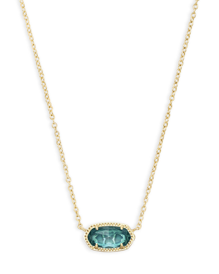 Kendra Scott Elisa Necklace In Gold London Blue-Necklaces-Kendra Scott-Market Street Nest, Fashionable Clothing, Shoes and Home Décor Located in Mabank, TX
