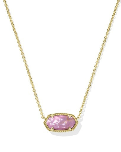 Kendra Scott Elisa Pendant Necklace in Lt Mauve Illusion-01-Jewelry-KENDRA SCOTT-Market Street Nest, Fashionable Clothing, Shoes and Home Décor Located in Mabank, TX