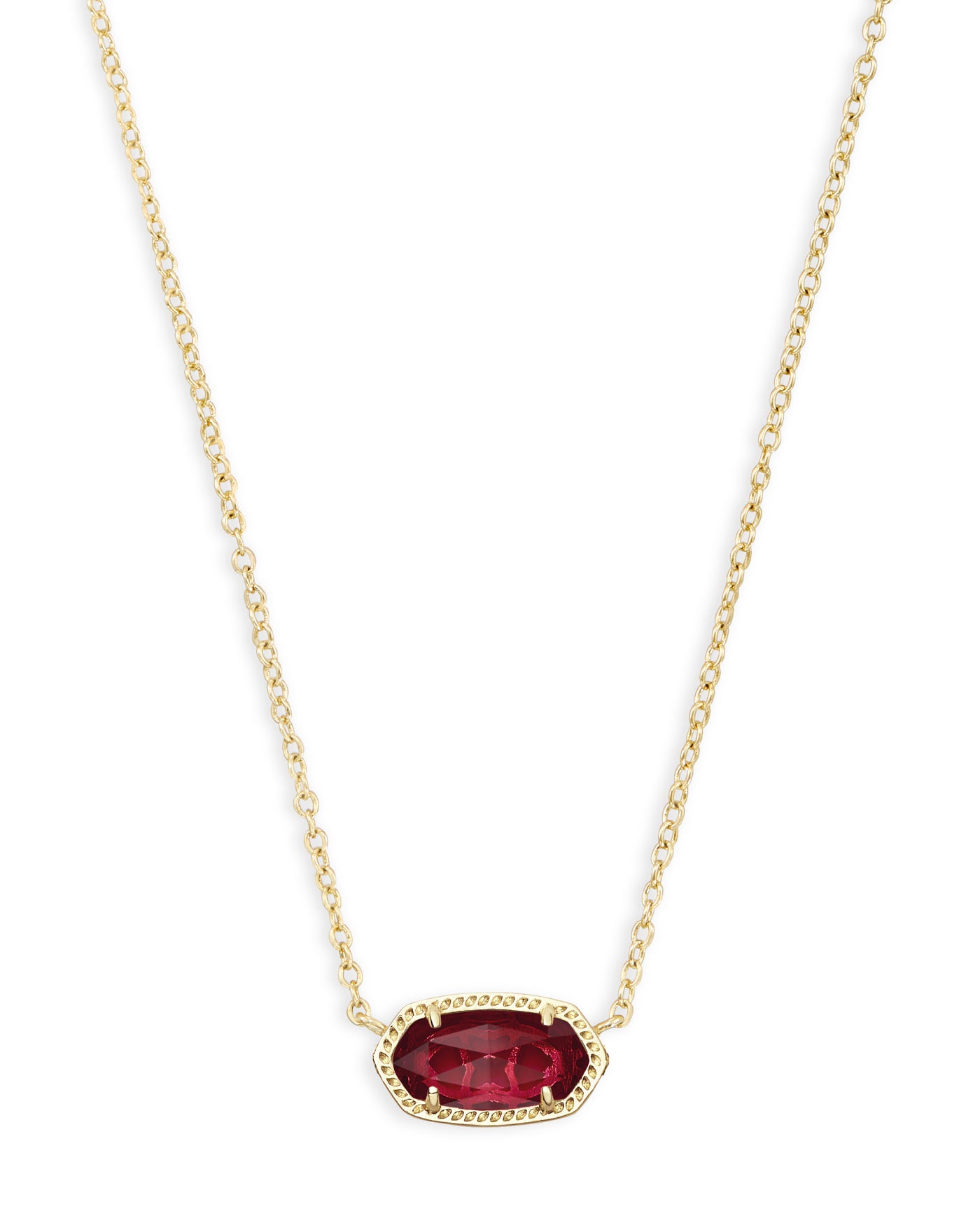 Kendra Scott Elisa Short Pendant Necklace Gold Clear Berry-Necklaces-Kendra Scott-Market Street Nest, Fashionable Clothing, Shoes and Home Décor Located in Mabank, TX