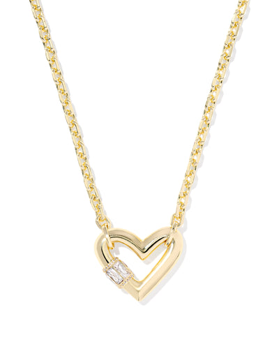 Kendra Scott Emery Heart Short Pendant Necklace-Necklaces-Kendra Scott-Market Street Nest, Fashionable Clothing, Shoes and Home Décor Located in Mabank, TX