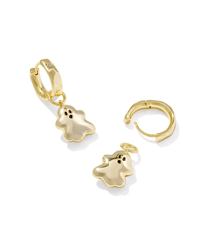 Kendra Scott Ghost Huggie Earrings Gold White Mother of Pearl-Earrings-Kendra Scott-Market Street Nest, Fashionable Clothing, Shoes and Home Décor Located in Mabank, TX